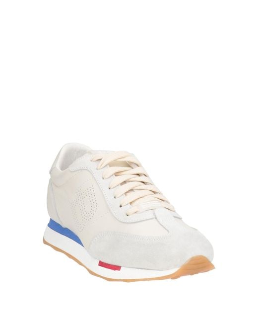 Baldinini White Ivory Sneakers Calfskin for men