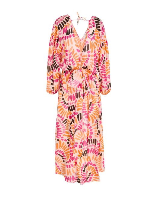 Jucca Red Maxi Dress Silk
