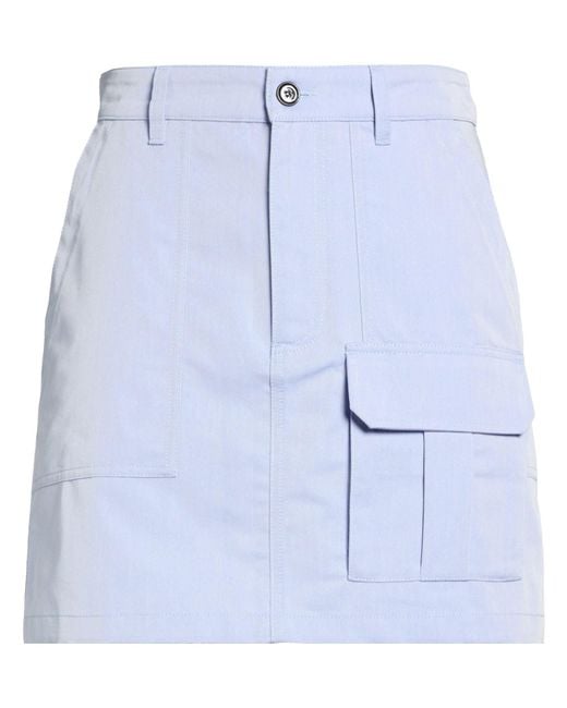 Department 5 Blue Mini Skirt Cotton, Polyester