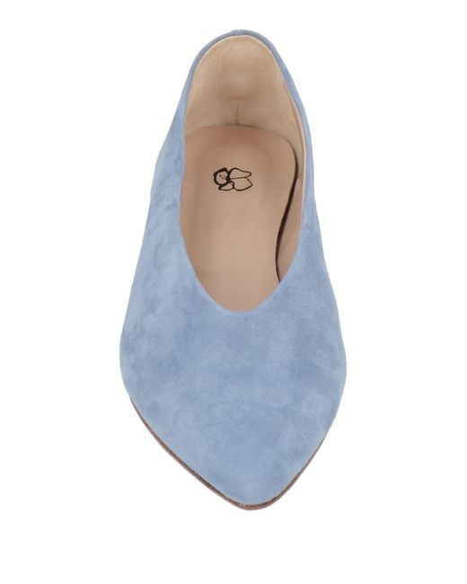 ODARE ANTWERP Blue Ballet Flats