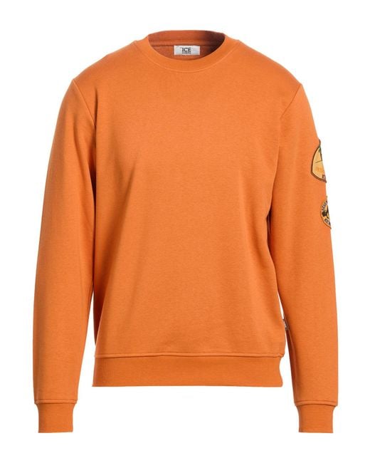 Ice Iceberg Orange Sweatshirt Cotton for men