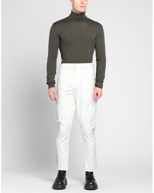Dondup White Pants for men