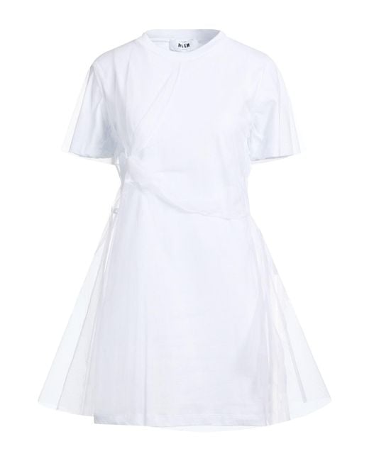MSGM White Mini Dresses