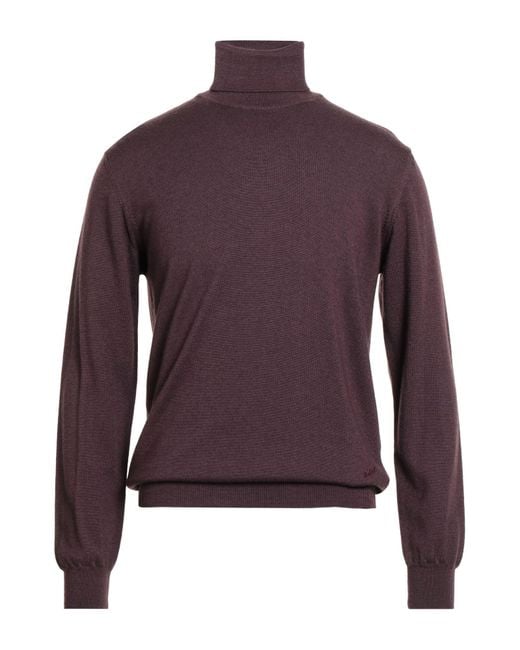Woolrich Purple Turtleneck Wool for men