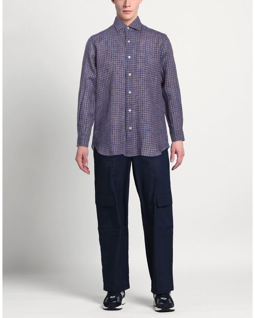 Mazzarelli Blue Shirt for men