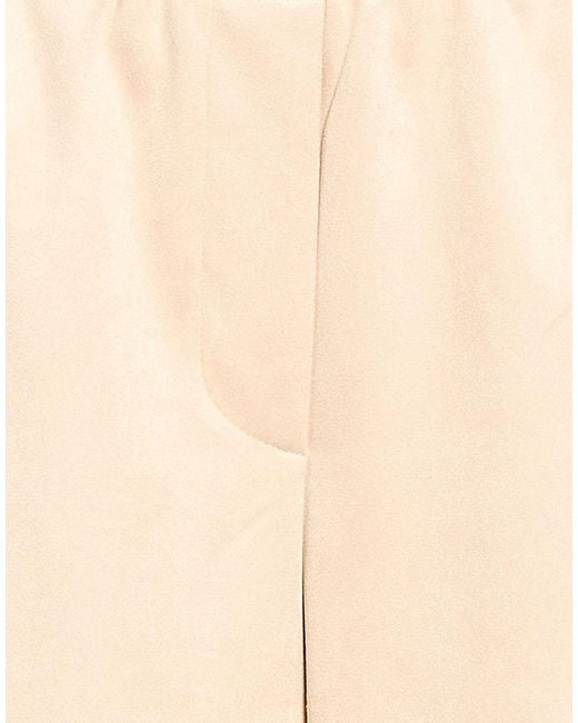 MEIMEIJ Natural Pants Polyester, Elastane, Acetate