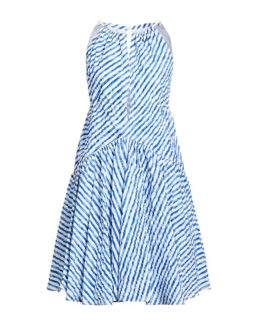 Philosophy Di Lorenzo Serafini Blue Midi Dresses