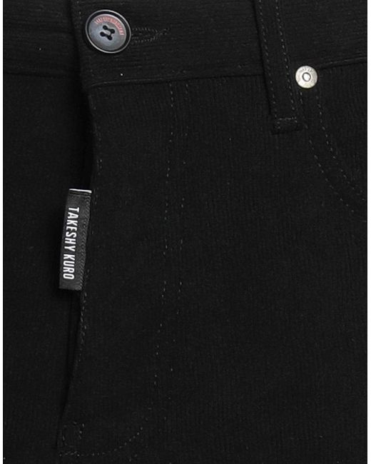 Takeshy Kurosawa Black Pants Polyester for men