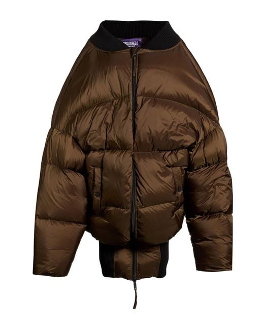DSquared² Brown Military Jacket Polyamide