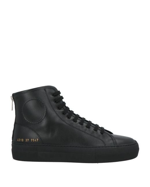 Common Projects Black Sneakers Leather