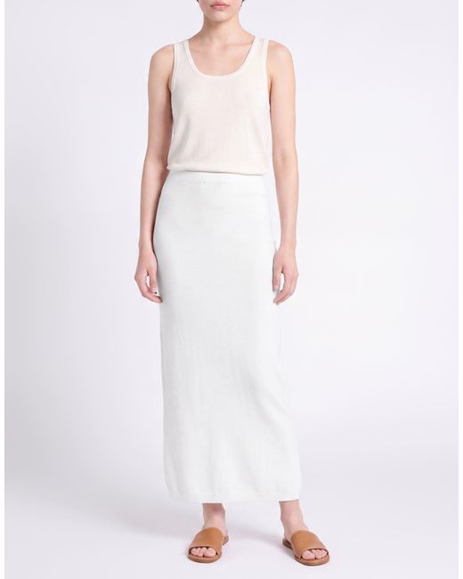 Akep White Maxi Skirt
