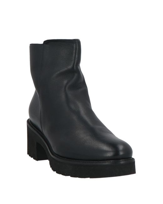 Luca Grossi Black Ankle Boots Leather