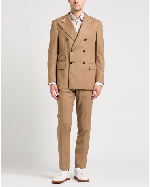 Gabriele Pasini Natural Suit Virgin Wool, Elastane for men