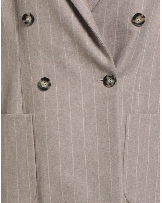 Fedeli Gray Blazer Cashmere