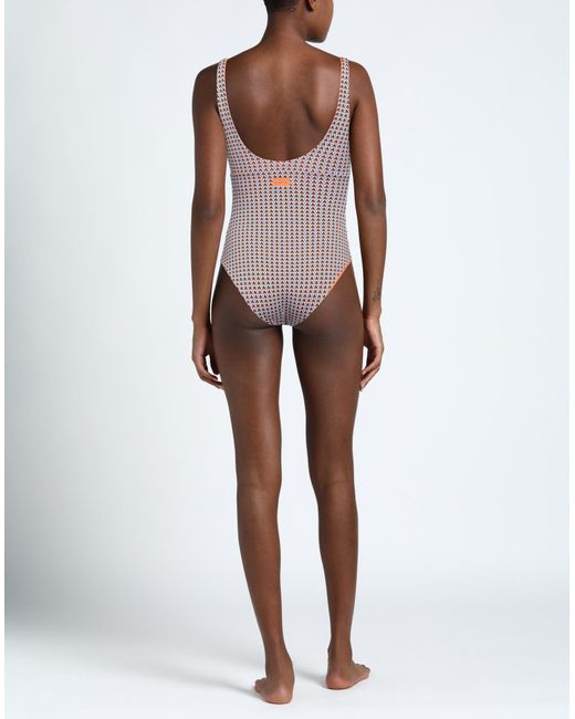 Fisico Orange One-piece Swimsuit