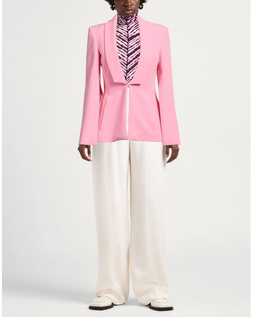 Gaelle Paris Pink Blazer Polyester, Elastane