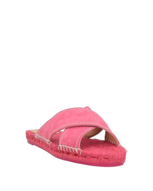 Castaner Pink Espadrilles Leather