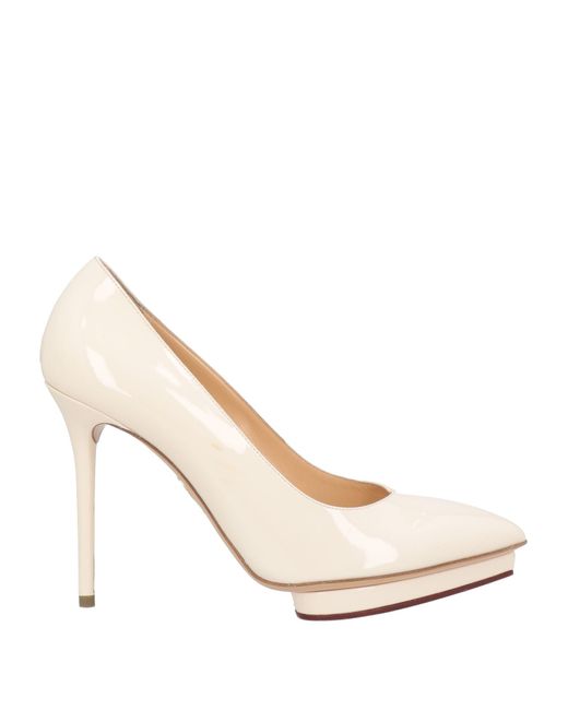 Charlotte Olympia White Pumps