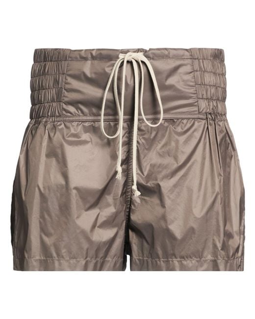 Rick Owens Brown Shorts & Bermuda Shorts Polyamide
