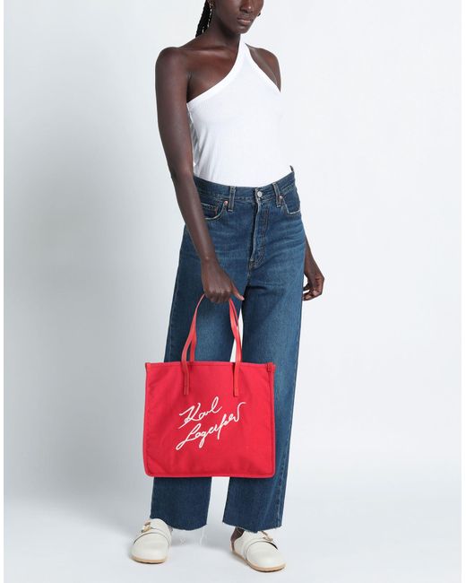 Karl Lagerfeld Red Handbag