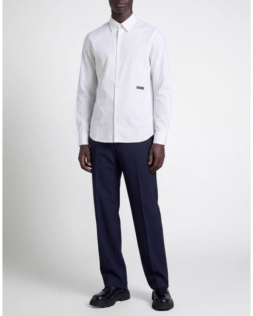 Iceberg White Shirt Cotton, Elastane for men