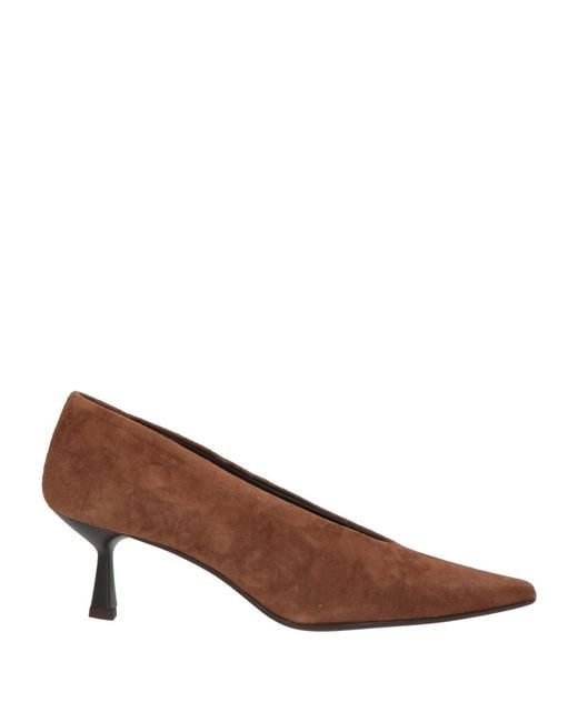 J.A.P. JOSE ANTONIO PEREIRA Brown Pumps Leather