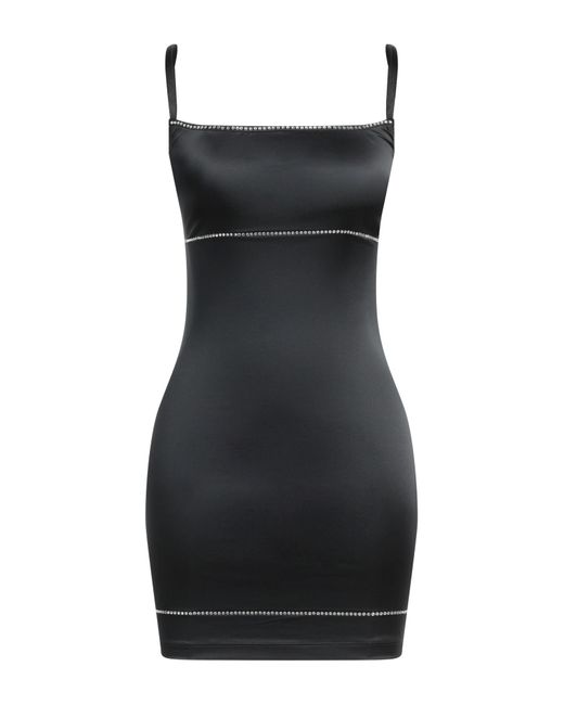 OW Collection Black Slip Dress