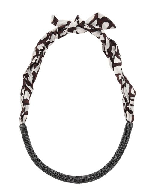 Brunello Cucinelli Black Necklace