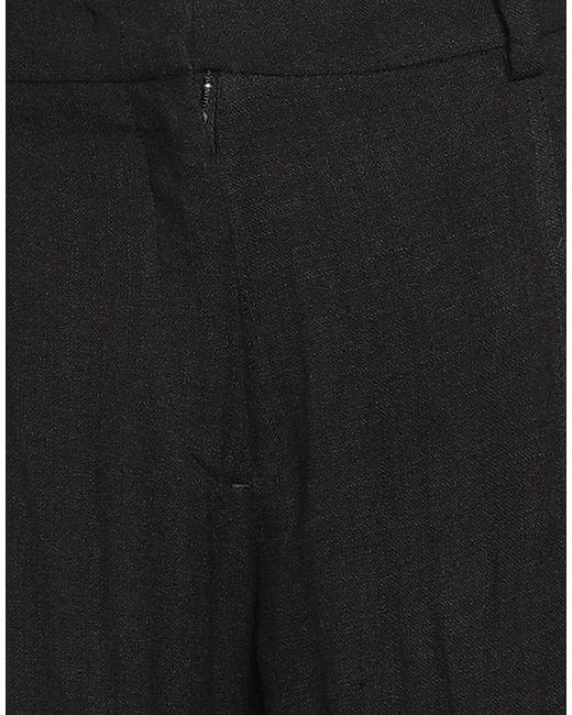 N°21 Black Pants Linen, Polyamide