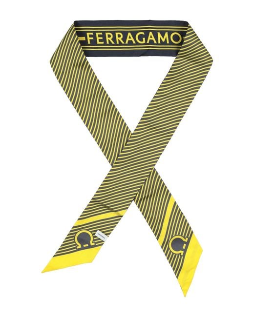 Ferragamo Green Scarf Silk