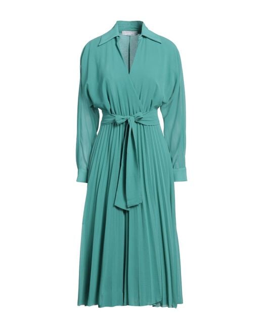 Kaos Green Midi Dress Polyester