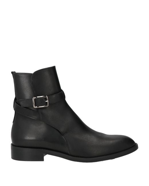 Guglielmo Rotta Black Ankle Boots Leather