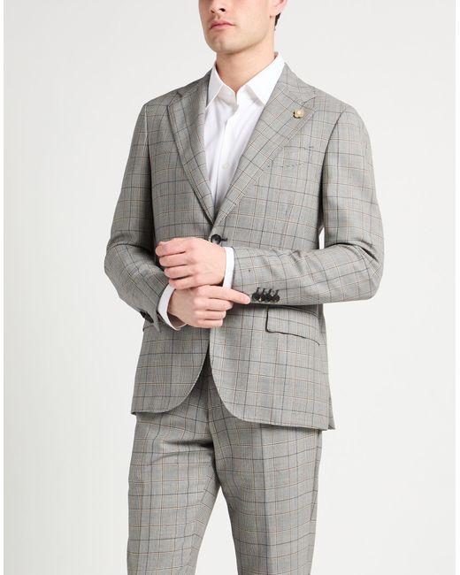 Traje Lardini de hombre de color Gray