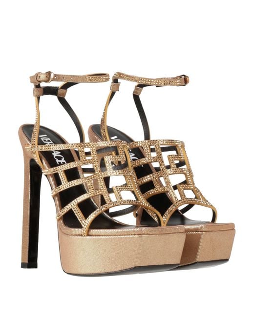Versace Metallic Sandals