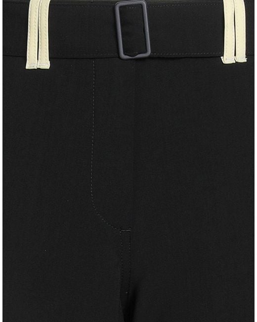 Sunnei Black Pants Polyester, Virgin Wool, Elastane