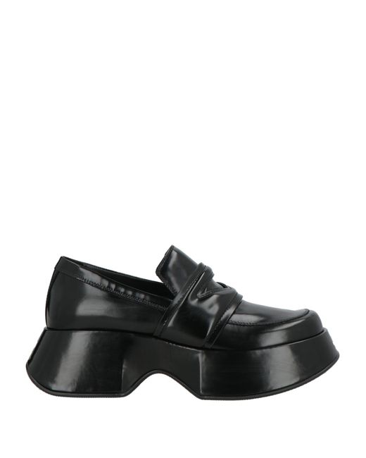 Vic Matié Black Loafers Leather
