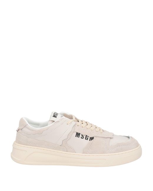 MSGM Natural Trainers for men