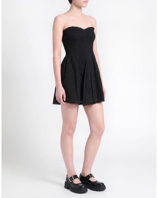 Poupette Black Mini Dress Cotton