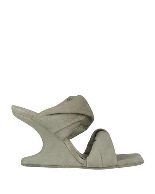 Rick Owens Gray Sandals Leather