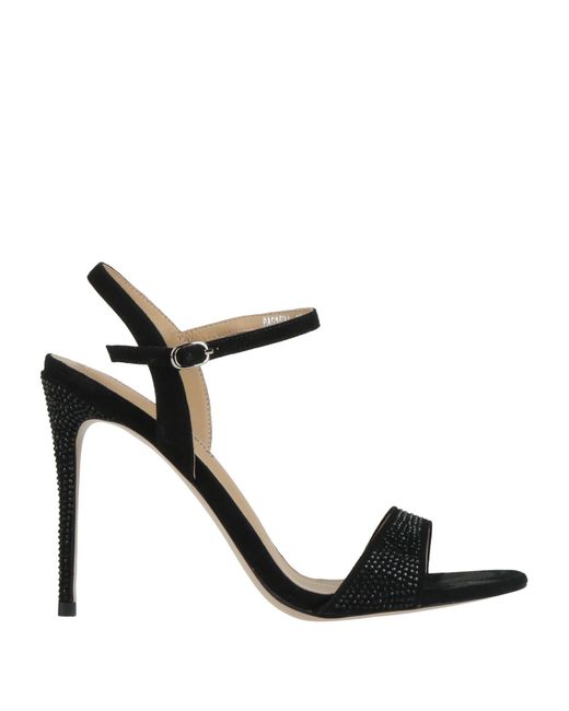 Gianmarco Lorenzi Black Sandals Leather
