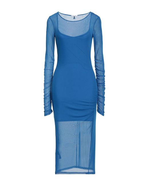 Patrizia Pepe Blue Midi-Kleid