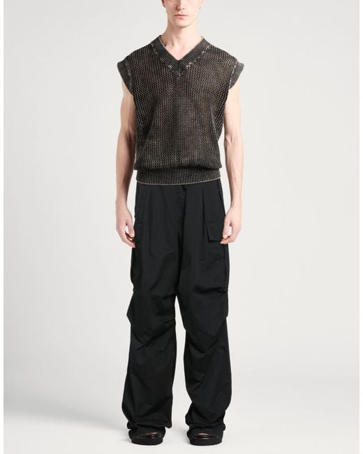 McQueen Black Pants Cotton, Polyamide for men