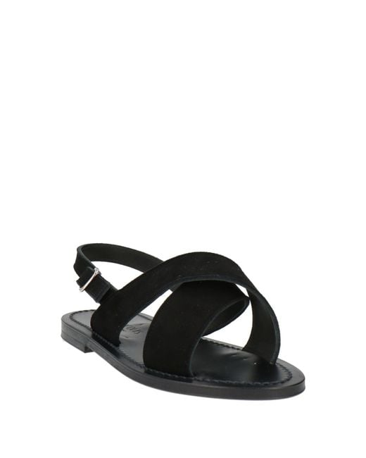 K. Jacques Black Sandals Leather