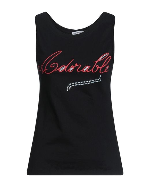 Anna Molinari Black Tank Top