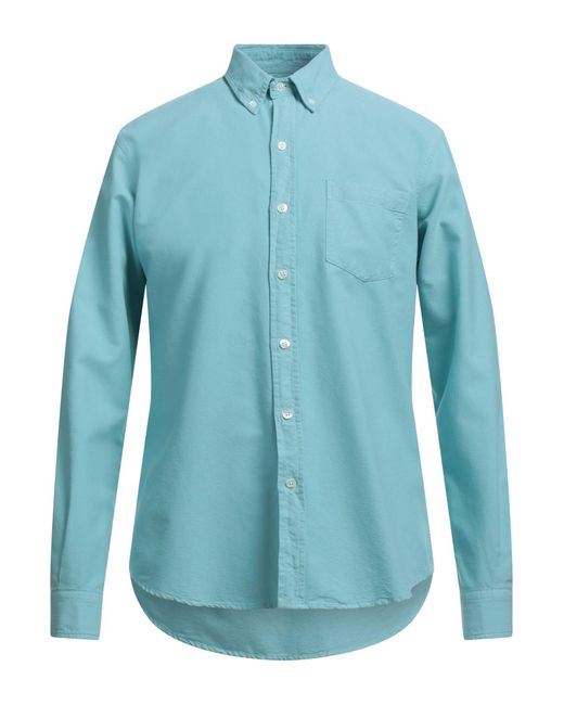 COLORFUL STANDARD Blue Shirt for men