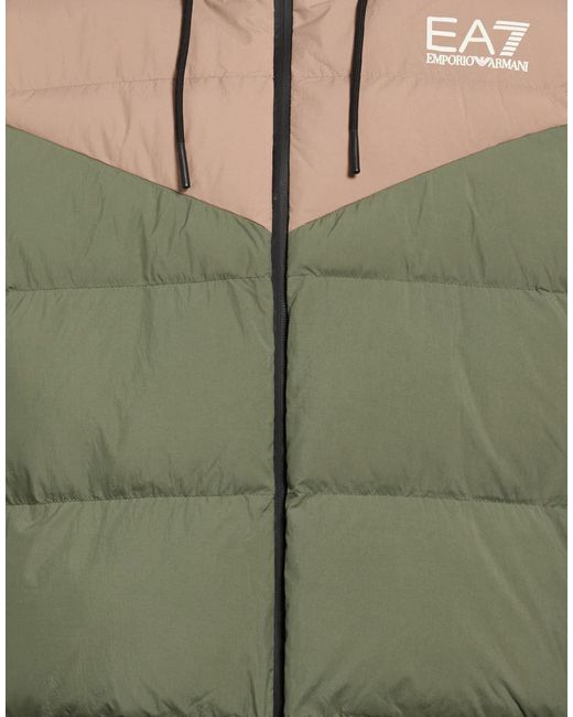 EA7 Green Puffer for men