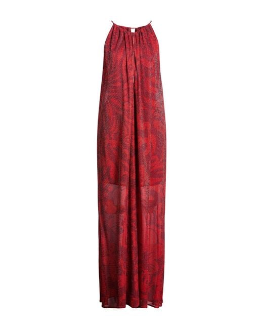 Siyu Red Maxi Dress Viscose, Polyester, Polyamide