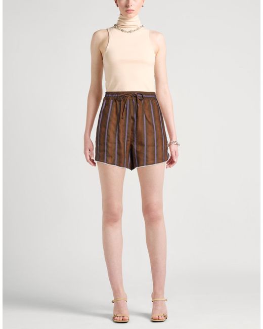 Wales Bonner Brown Shorts & Bermuda Shorts Virgin Wool