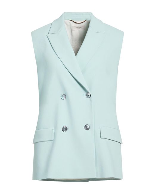 Agnona Blue Blazer Cotton, Viscose, Elastane