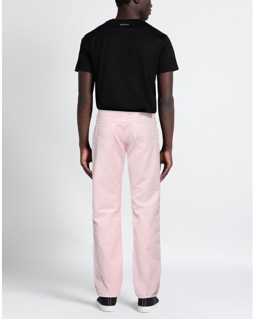 Jacob Coh?n Pink Light Pants Cotton, Linen for men
